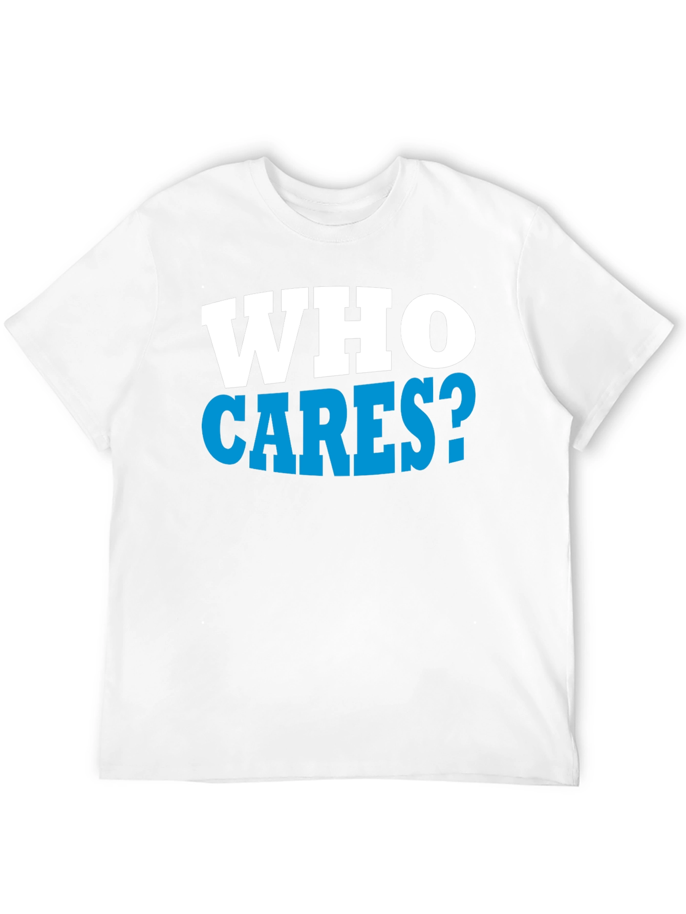 Who Cares? Graphic Print Black T-Shirt