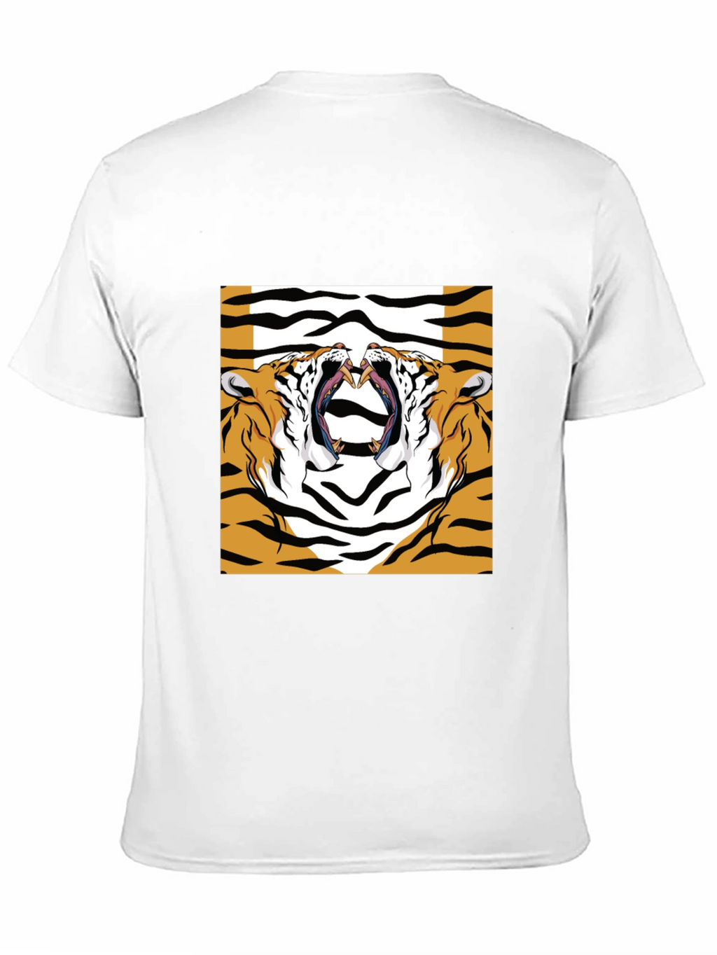 Bold Tiger Graphic Print Black T-Shirt
