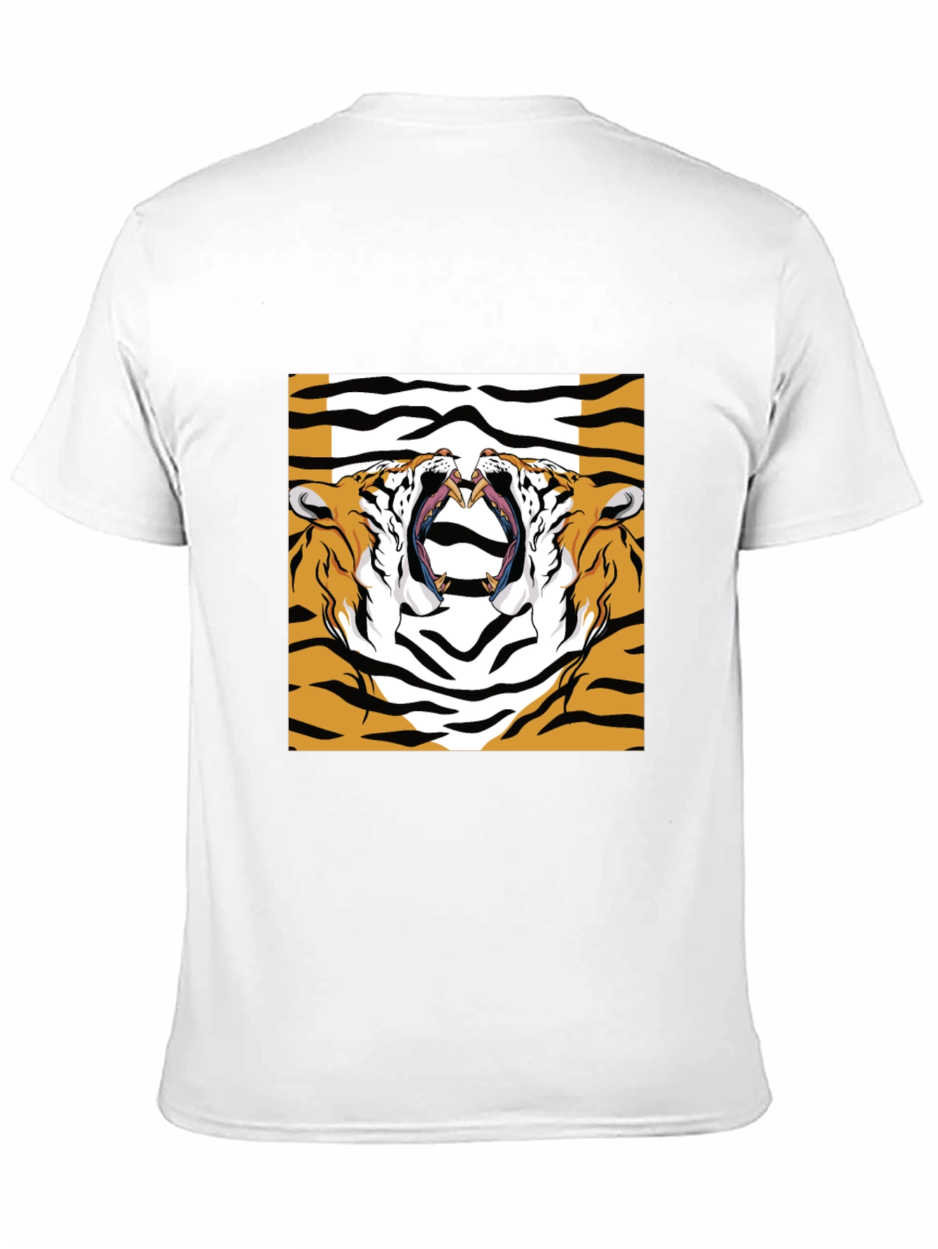 Bold Tiger Graphic Print Black T-Shirt