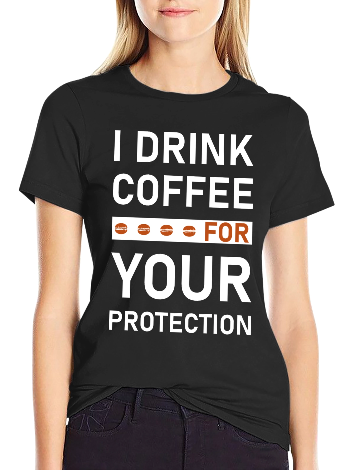 Coffee Lovers T-Shirt - Drink Coffee For Your Protection!