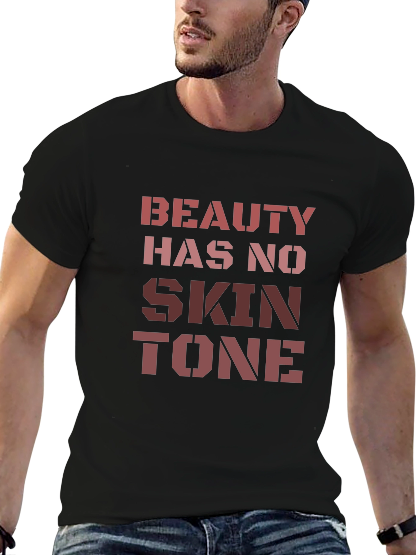 Beauty Has No Skin Tone Graphic T-Shirt