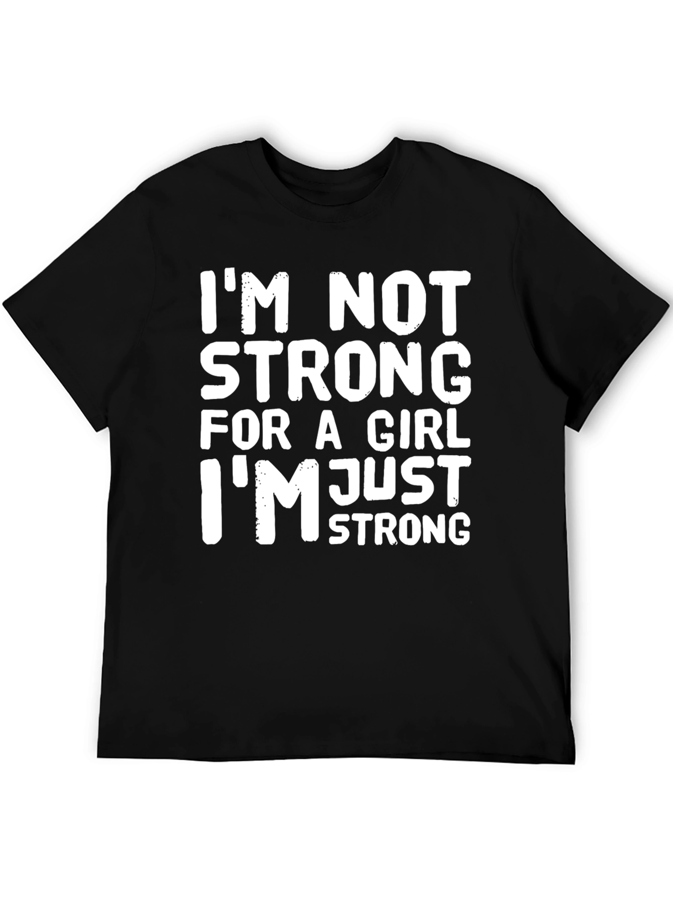 Strong Woman Graphic T-Shirt - Black