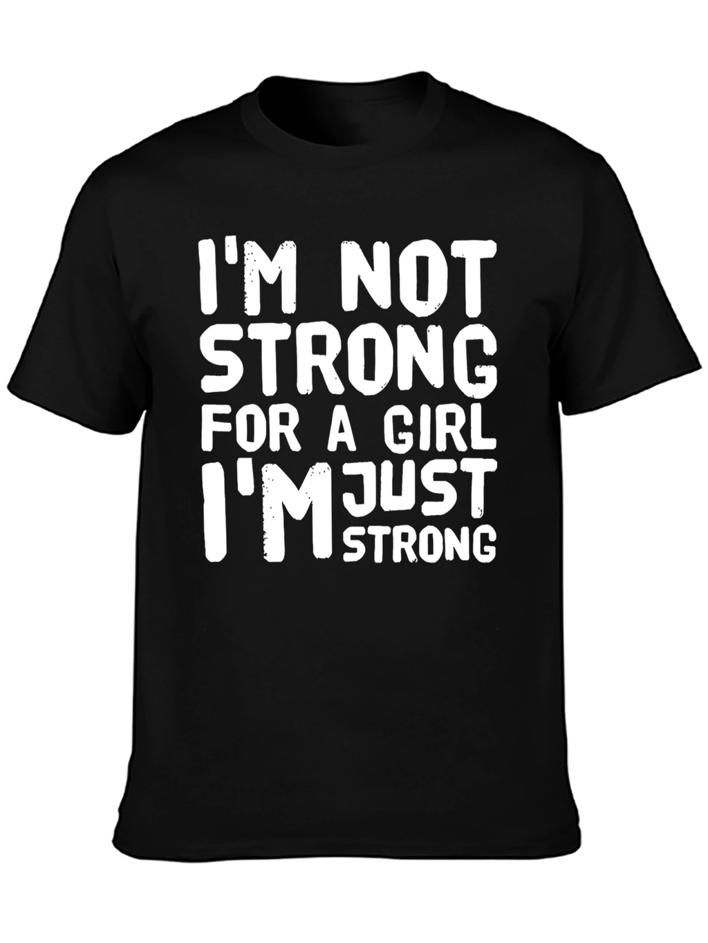 Strong Woman Graphic T-Shirt - Black
