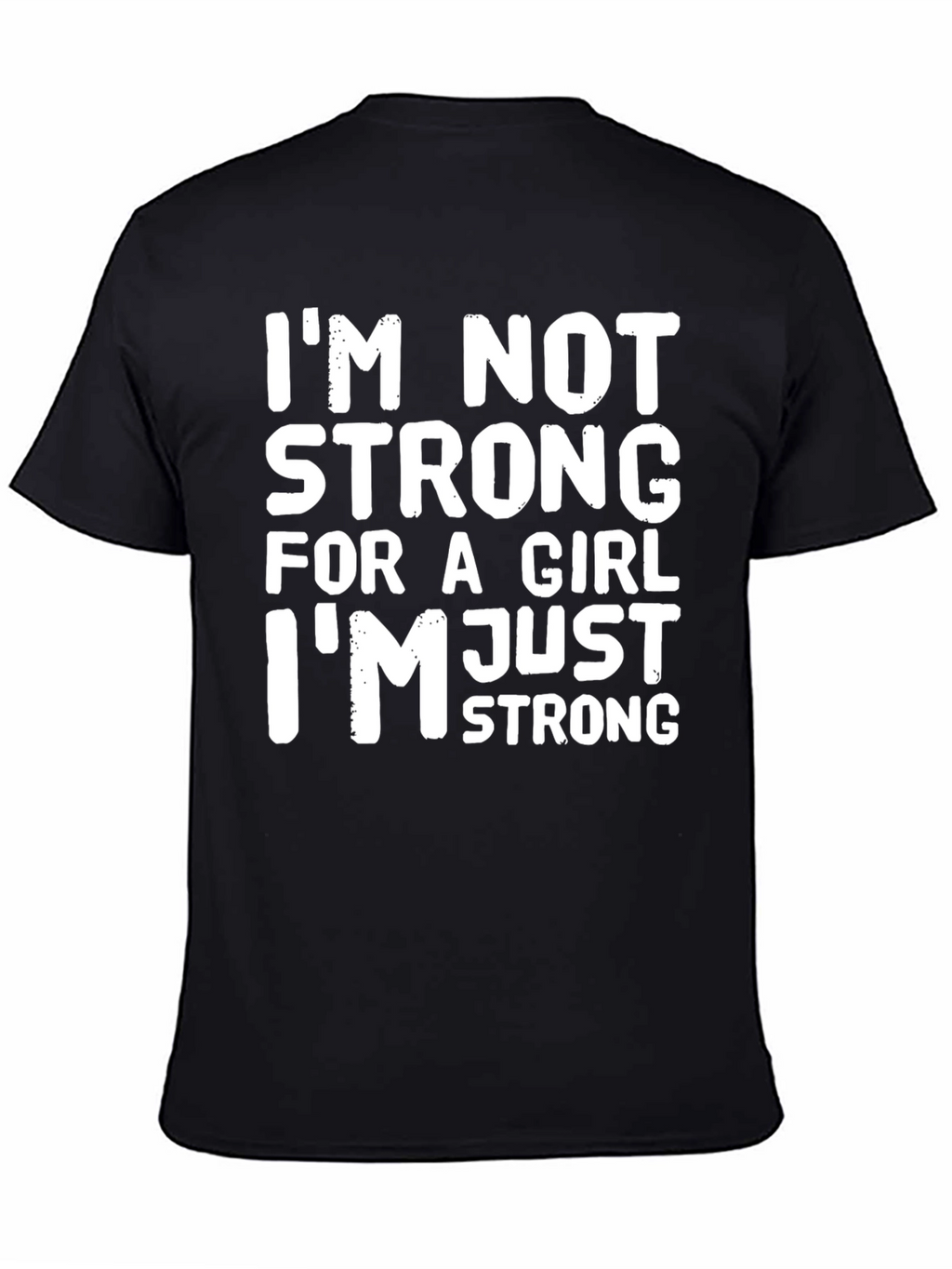 Strong Woman Graphic T-Shirt - Black