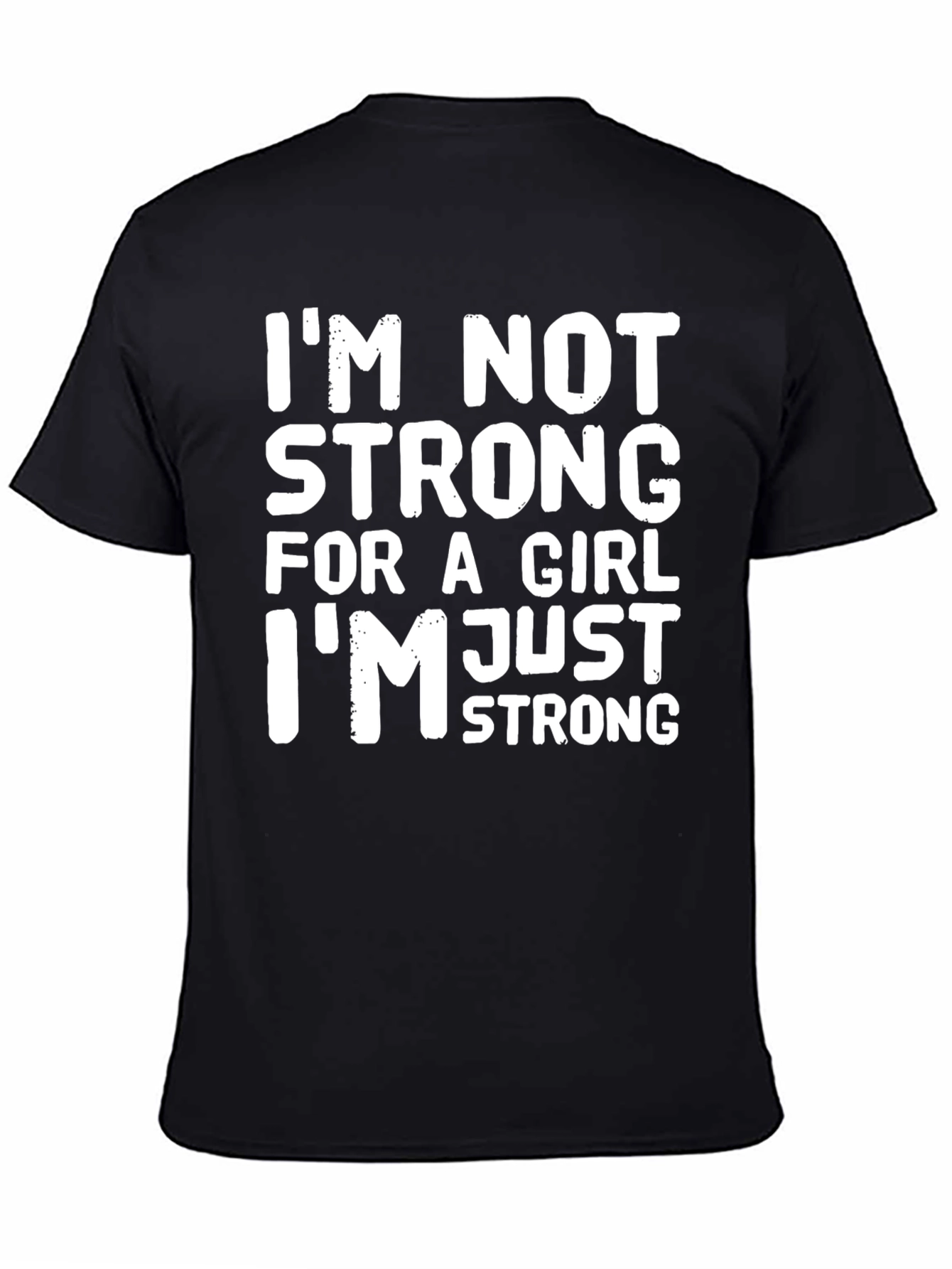 Strong Woman Graphic T-Shirt - Black