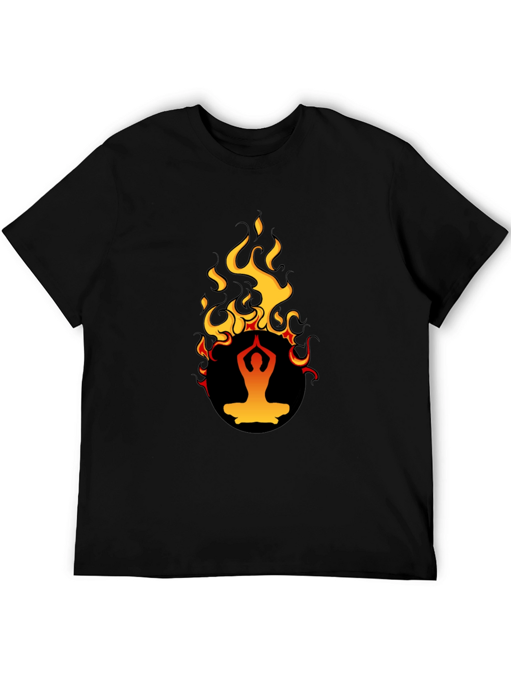 Yoga Flame T-Shirt - Spiritual Design