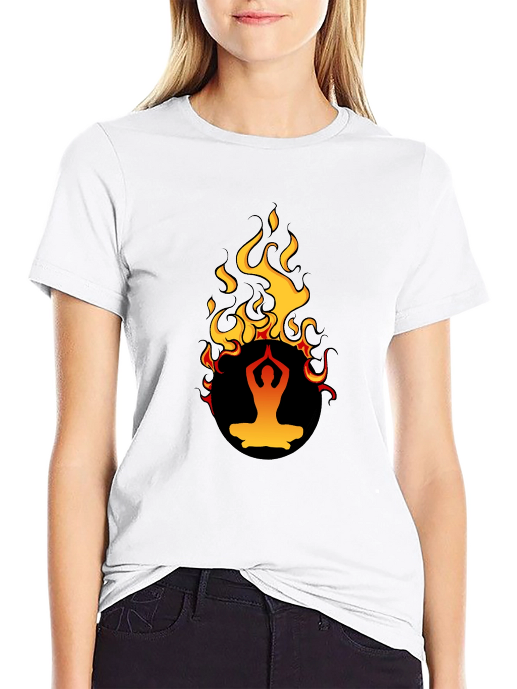 Yoga Flame T-Shirt - Spiritual Design