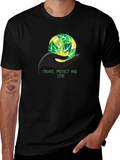 Eco-Friendly T-Shirt - Create Protect Love Design