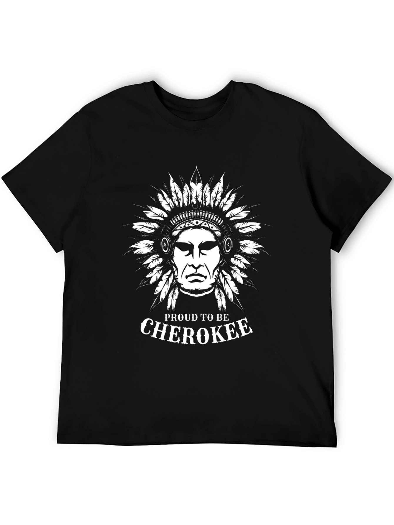 Proud Cherokee Headdress Graphic T-Shirt