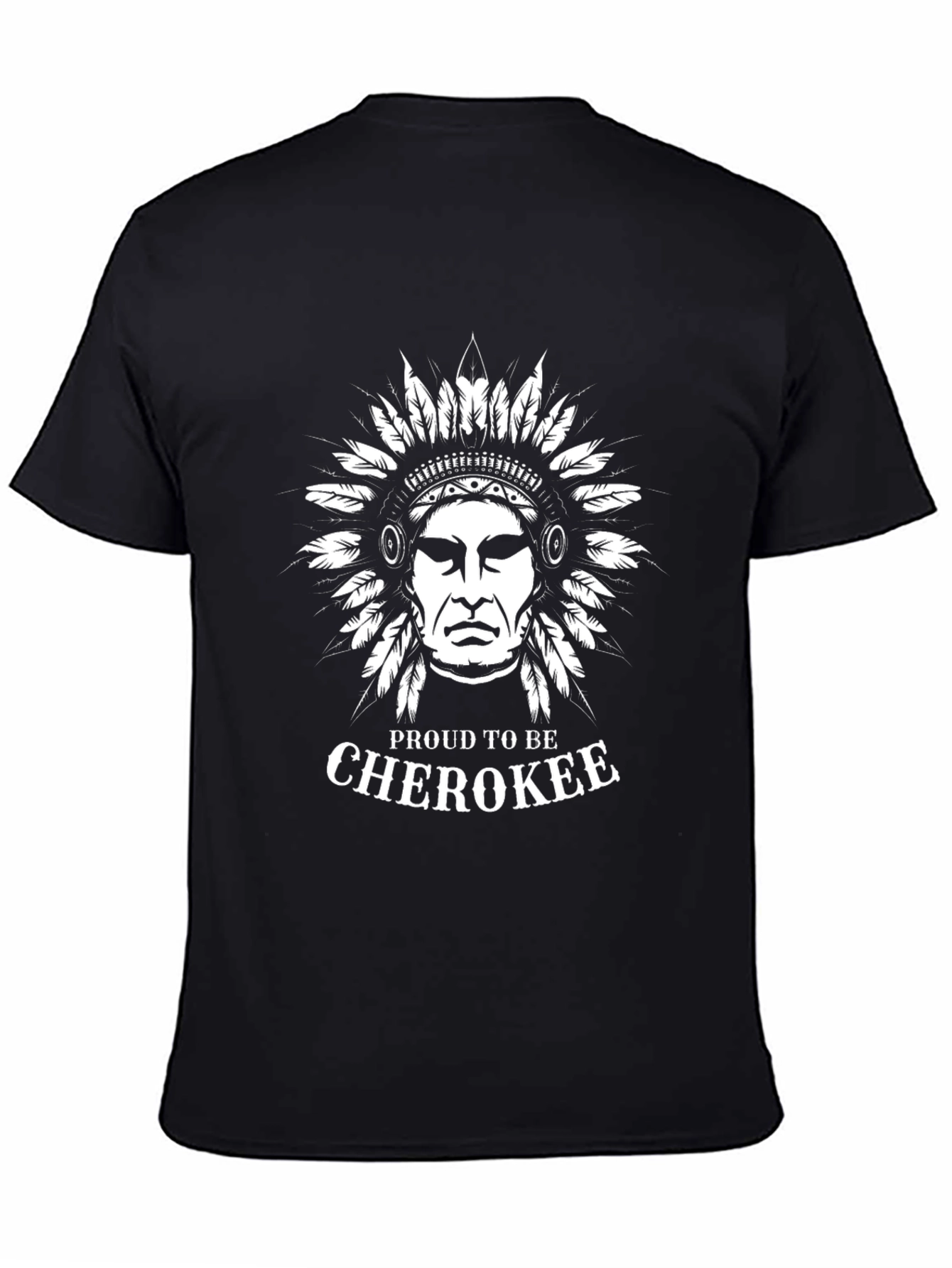 Proud Cherokee Headdress Graphic T-Shirt