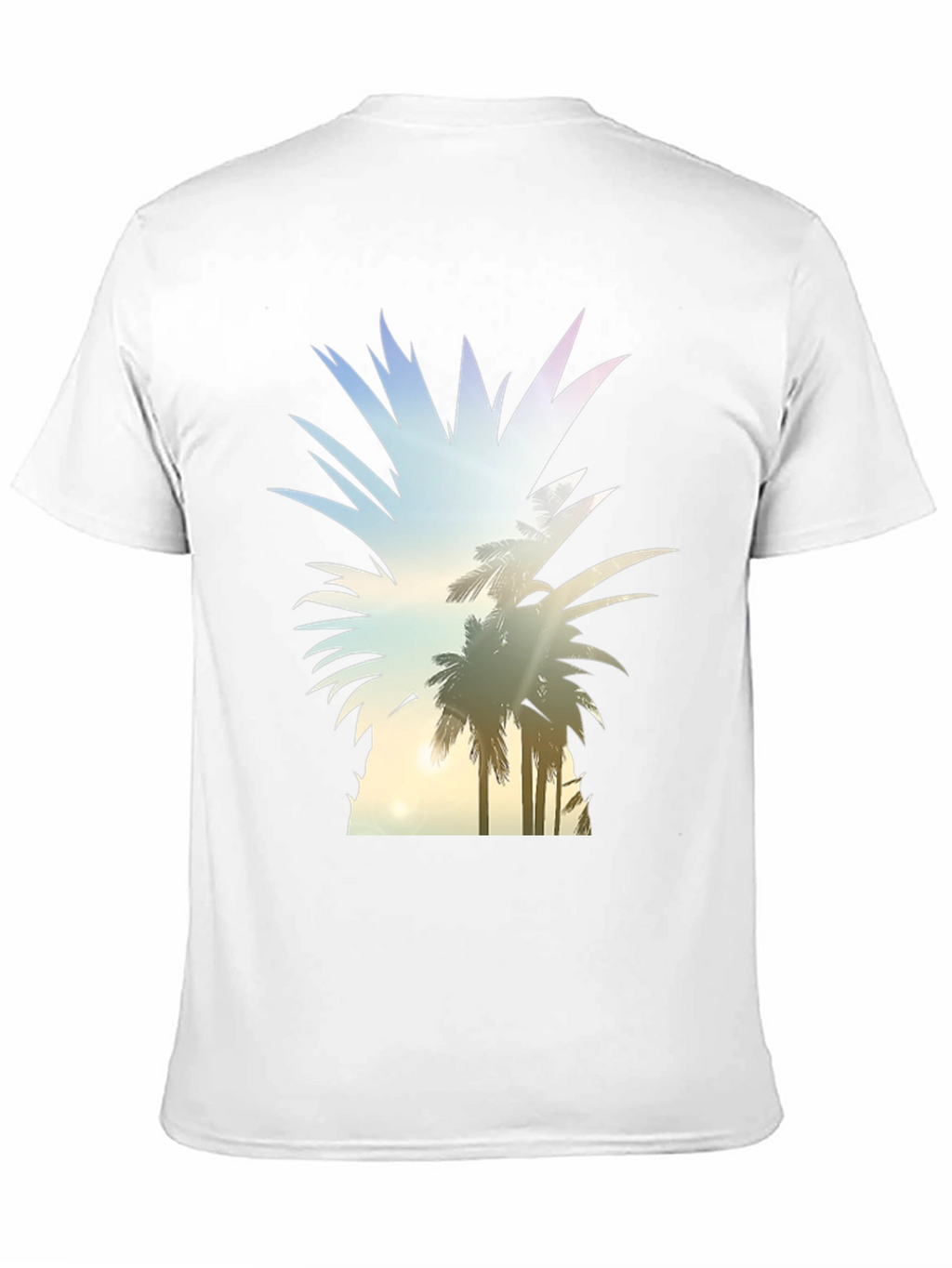 Tropical Pineapple Graphic Tee - Black T-Shirt