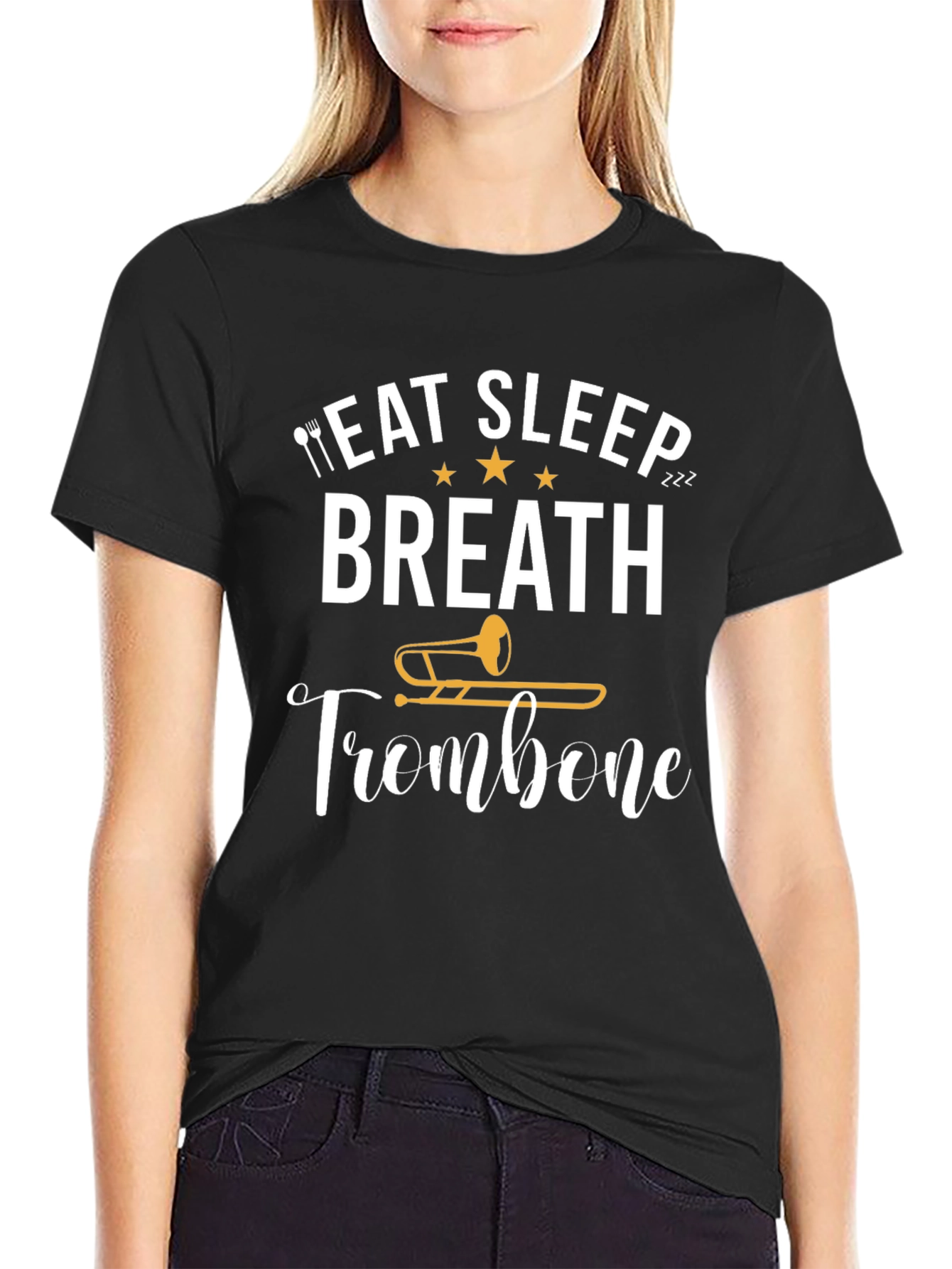 Eat Sleep Breath Trombone T-Shirt - Musician Tee