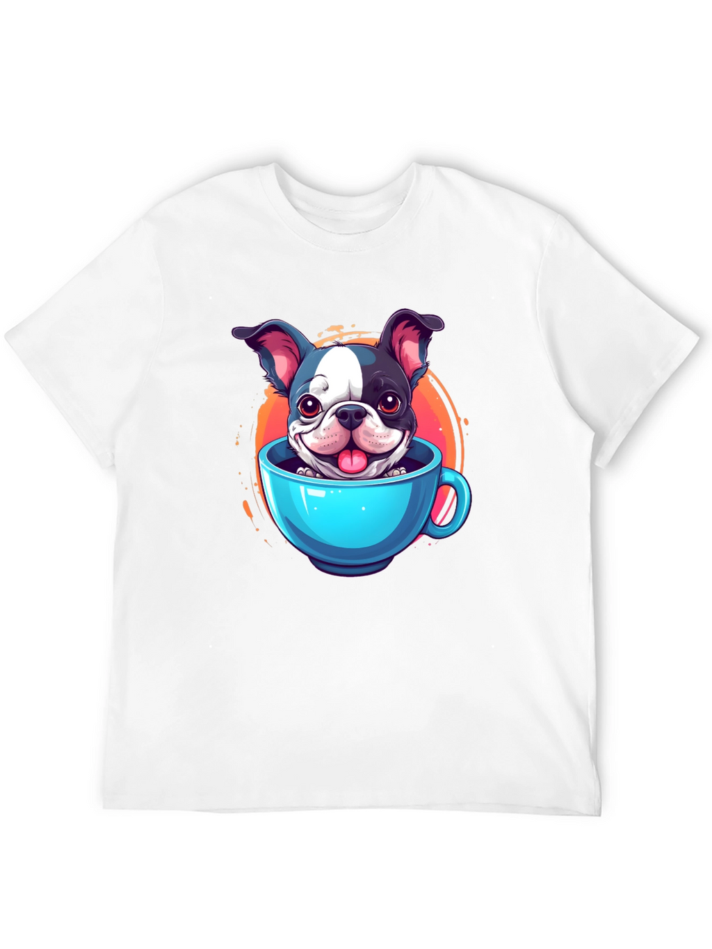 Cute Dog in a Cup Graphic Tee
