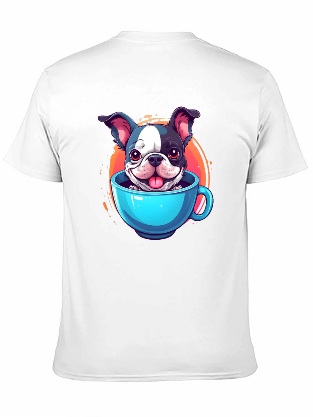 Cute Dog in a Cup Graphic Tee