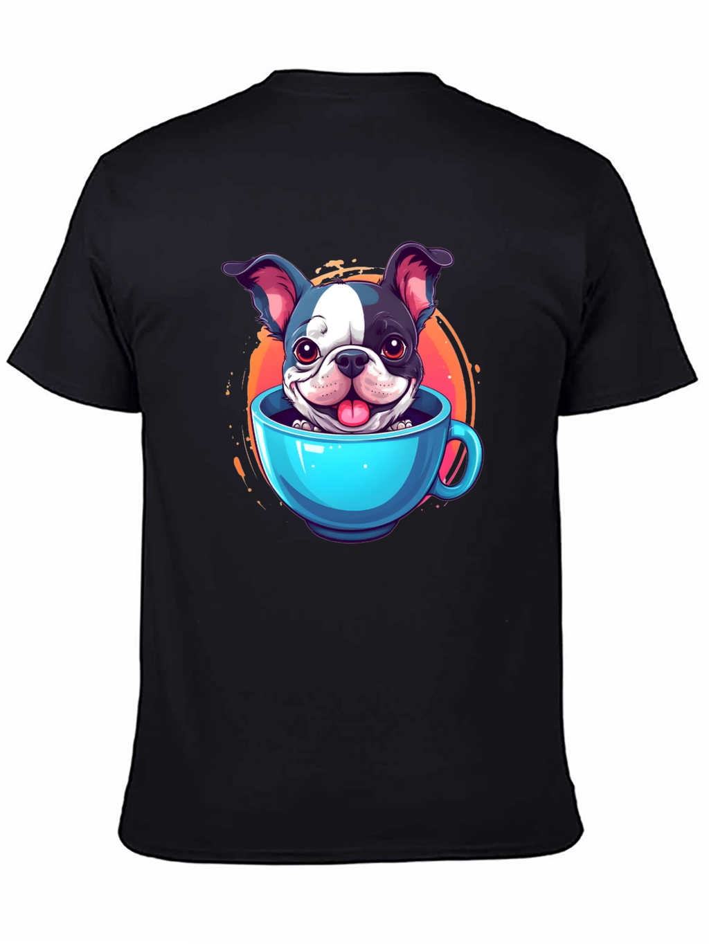 Cute Dog in a Cup Graphic Tee
