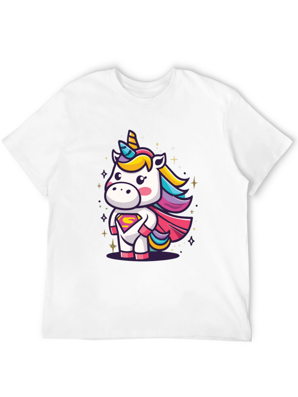 Unicorn Superhero Graphic T-Shirt