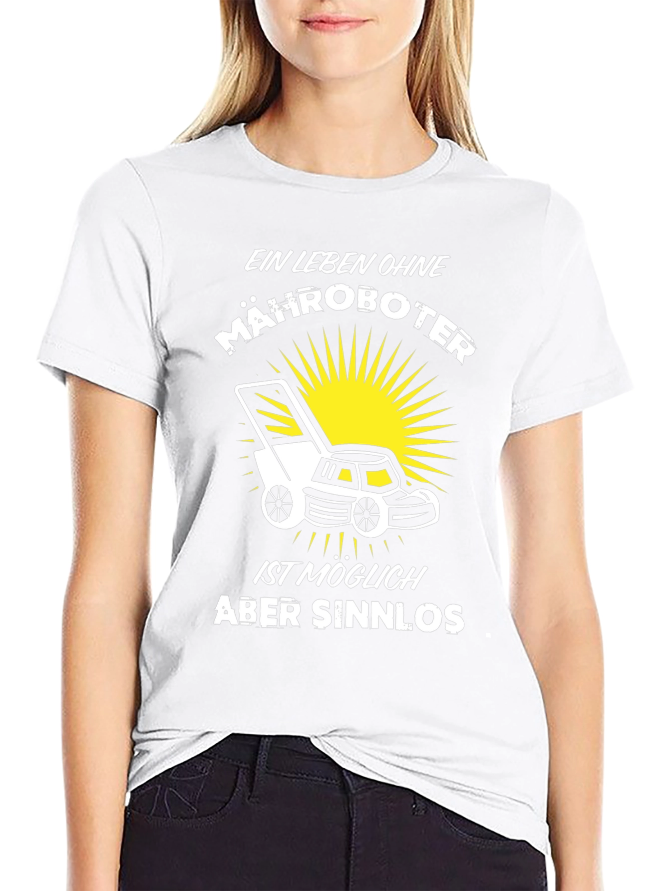 Ein Leben Ohne Mähroboter Black T-Shirt
