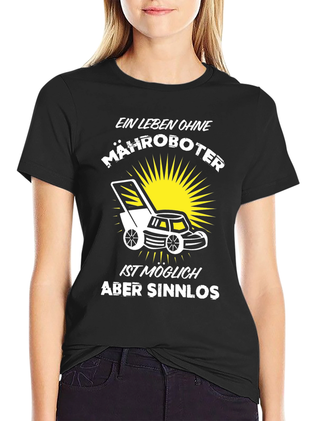 Ein Leben Ohne Mähroboter Black T-Shirt