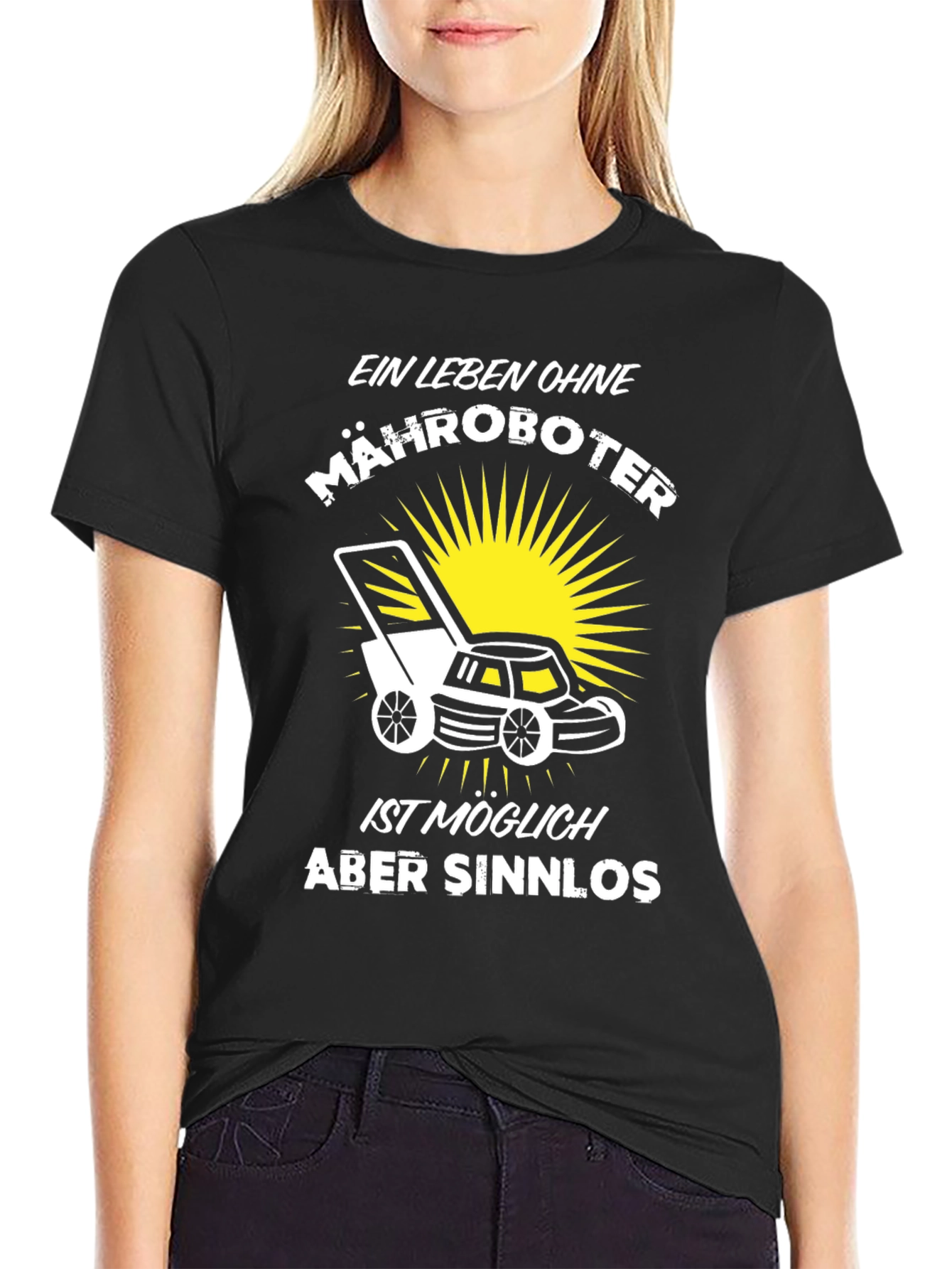 Ein Leben Ohne Mähroboter Black T-Shirt