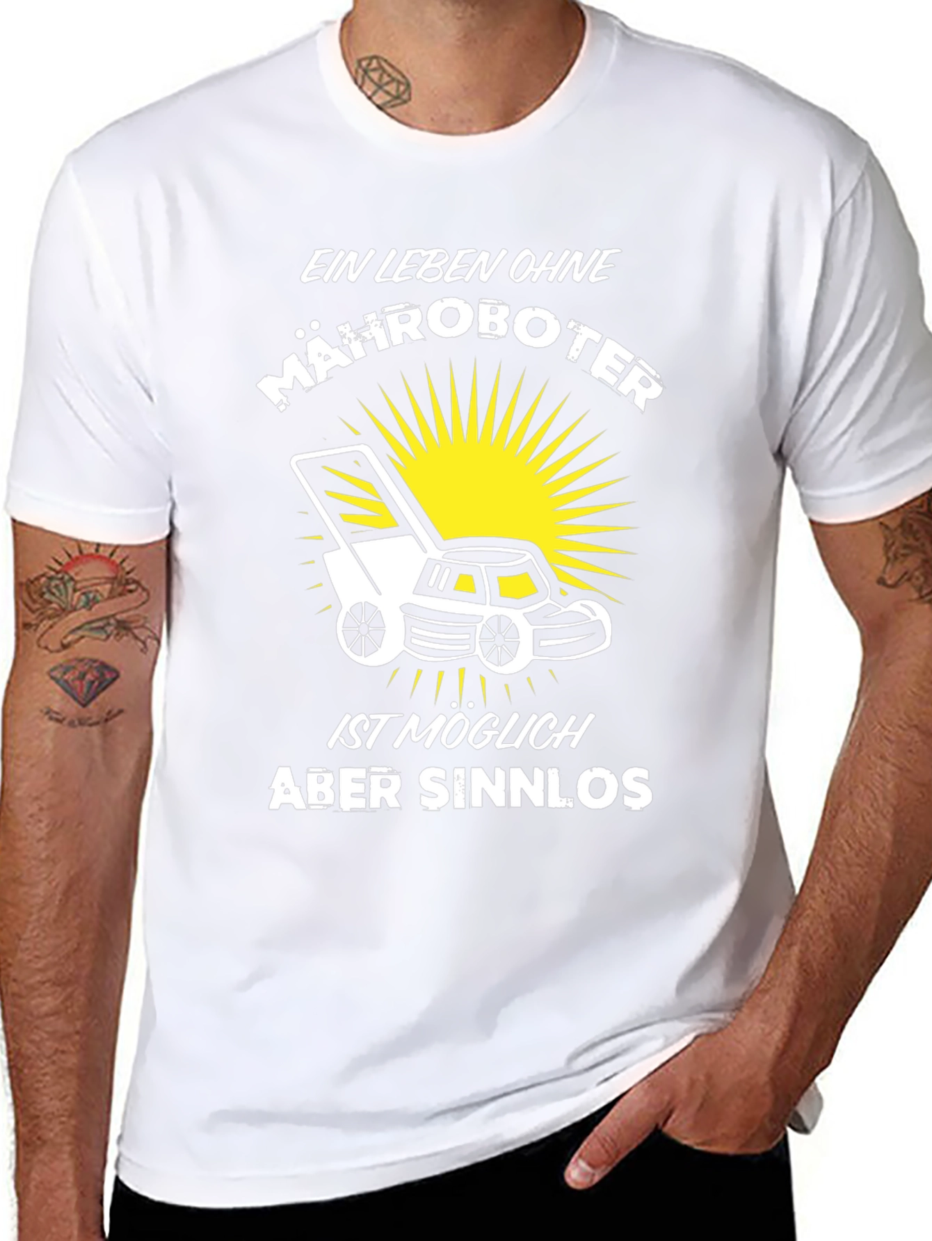 Ein Leben Ohne Mähroboter Black T-Shirt