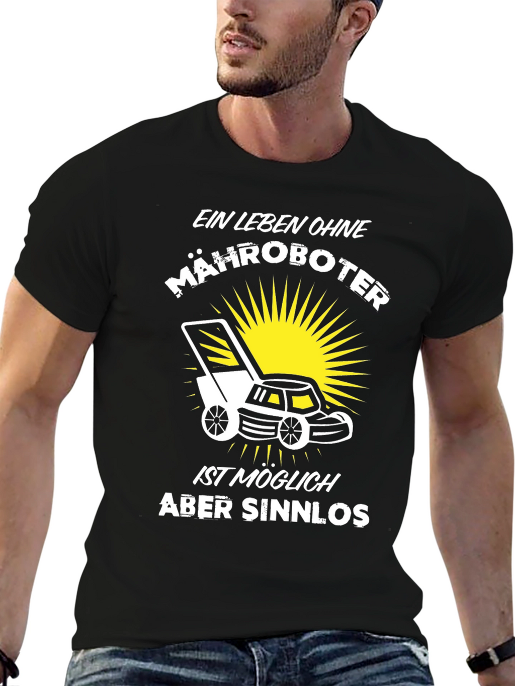 Ein Leben Ohne Mähroboter Black T-Shirt