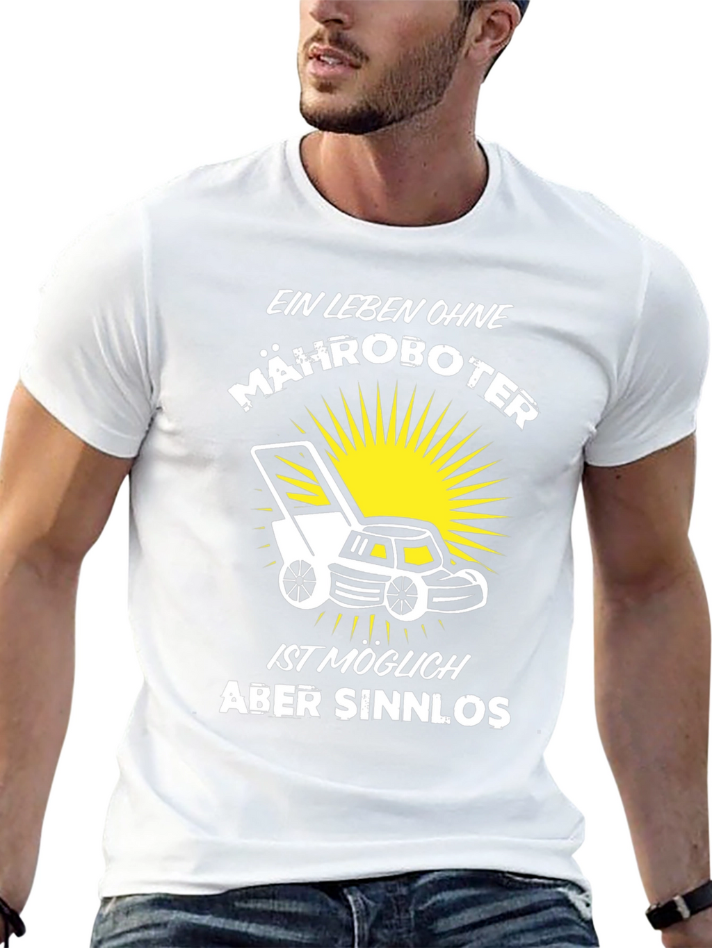 Ein Leben Ohne Mähroboter Black T-Shirt