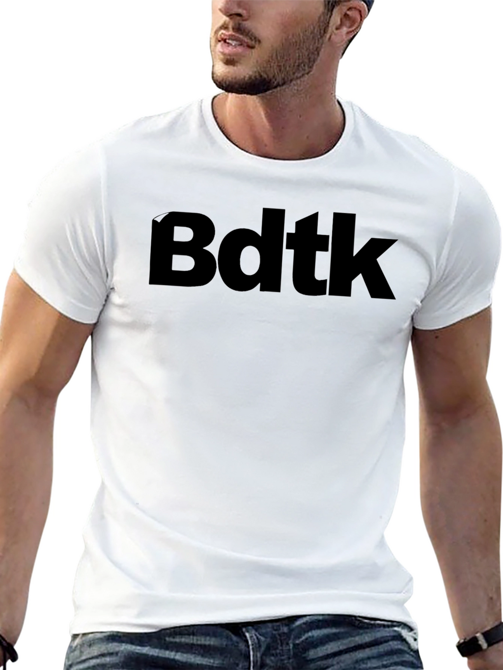 Bdtk Bold Text Graphic Tee - Black