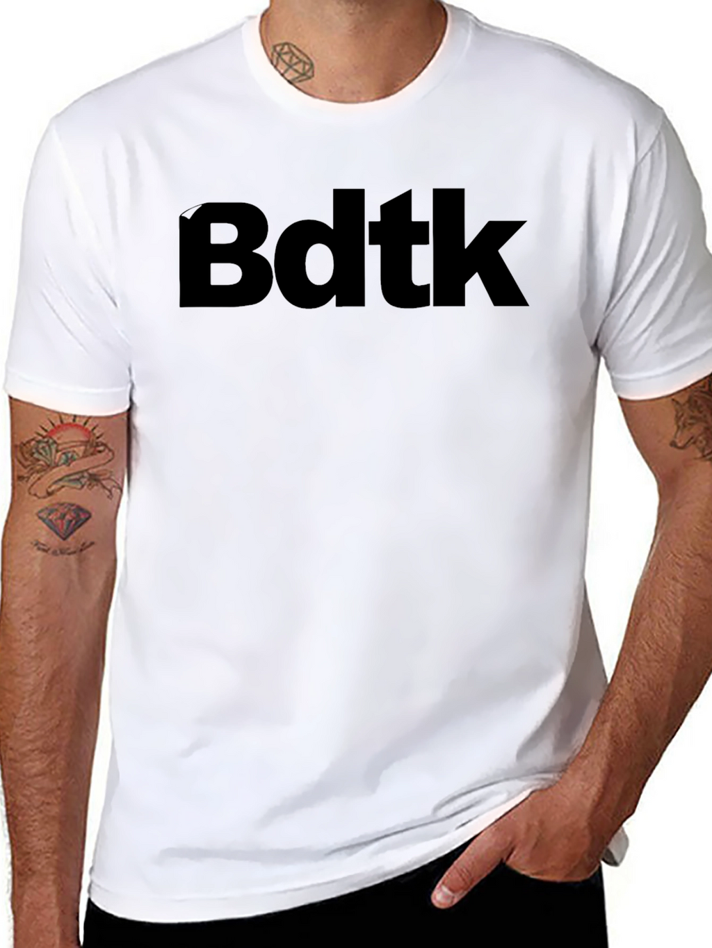 Bdtk Bold Text Graphic Tee - Black