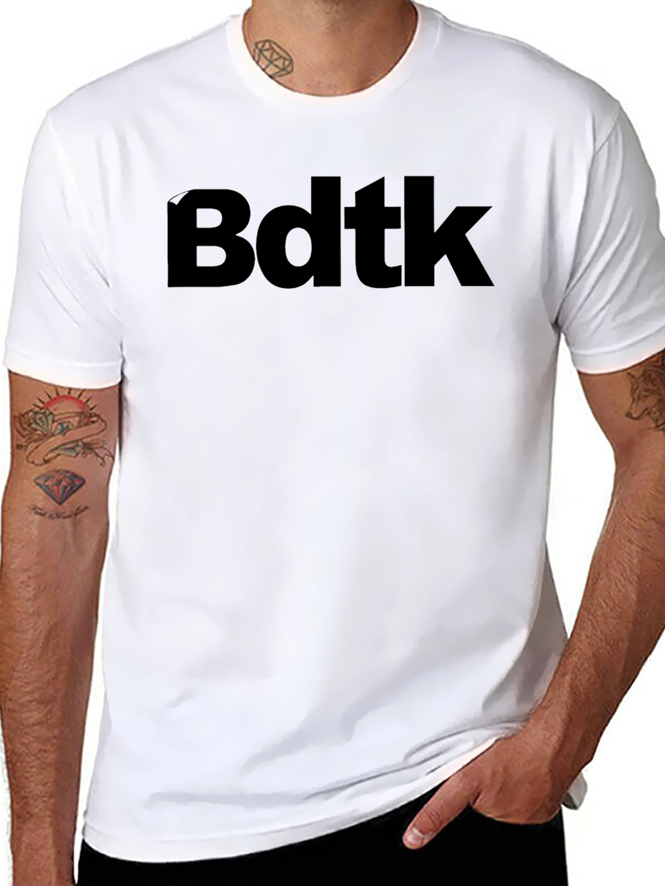 Bdtk Bold Text Graphic Tee - Black