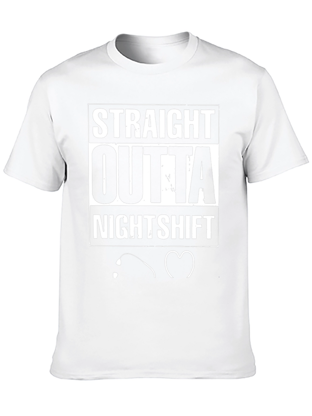 Straight Outta Nightshift Black Graphic Tee