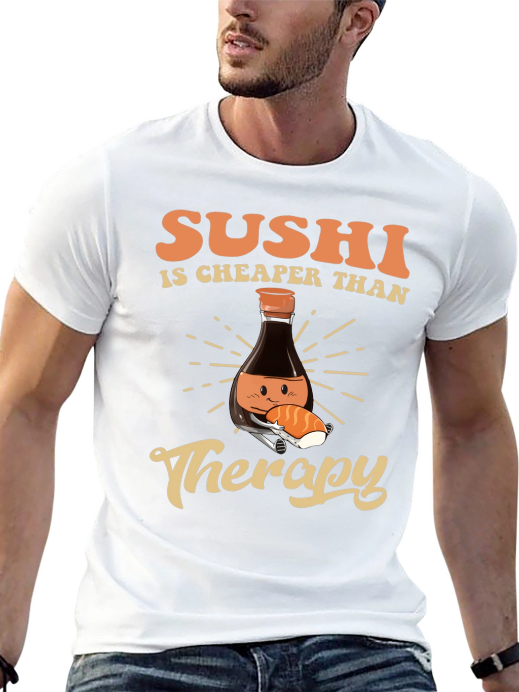 Sushi is Cheaper Than Therapy T-Shirt