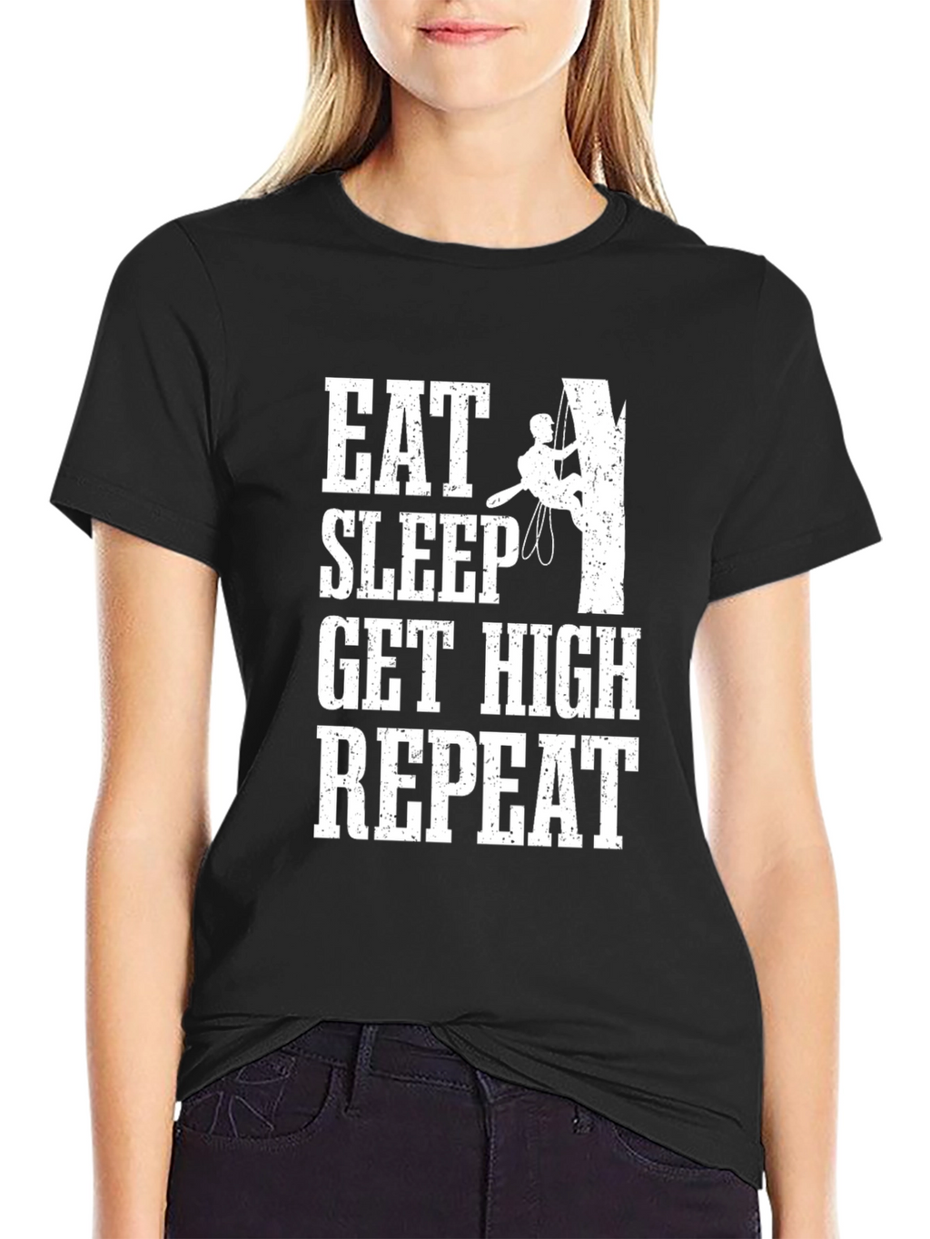 Eat Sleep Get High Repeat Climbing T-Shirt