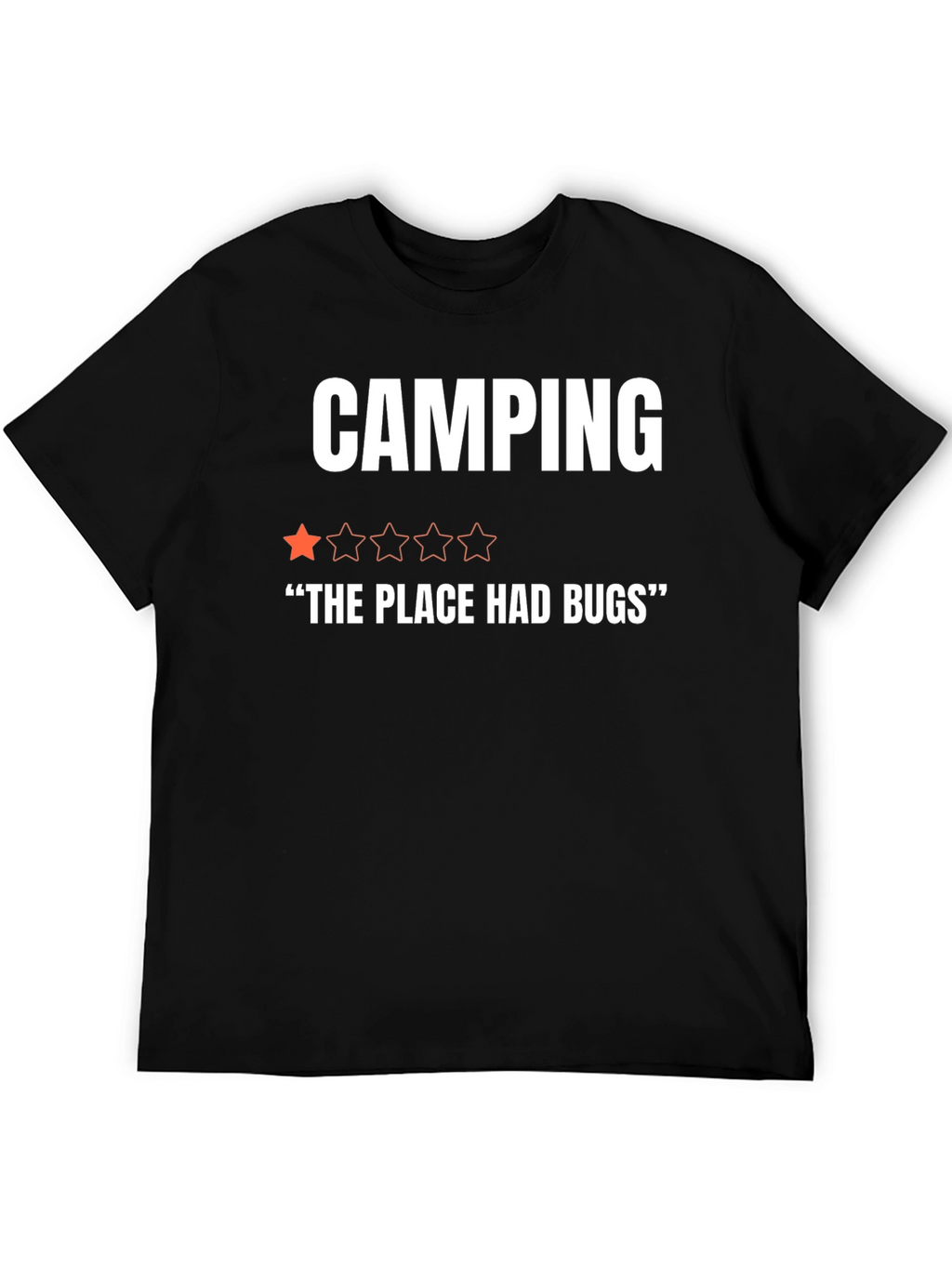 Camping One-Star Funny Graphic T-Shirt