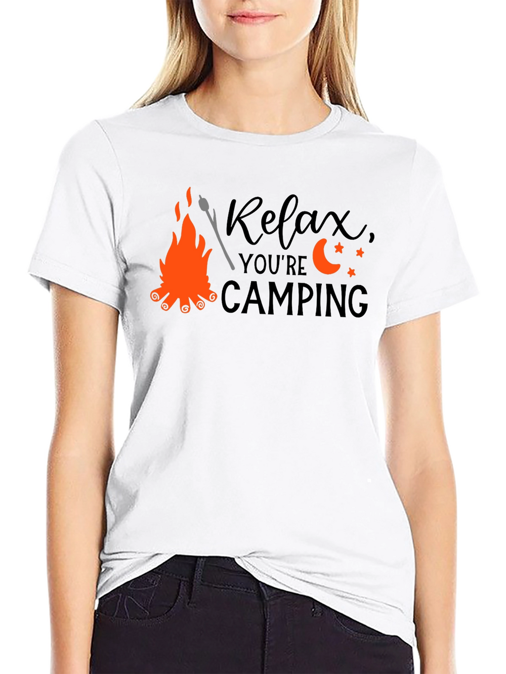 Relax Camping T-Shirt - Bonfire Design