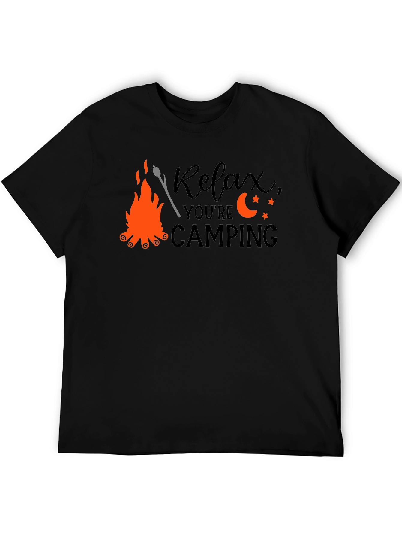 Relax Camping T-Shirt - Bonfire Design