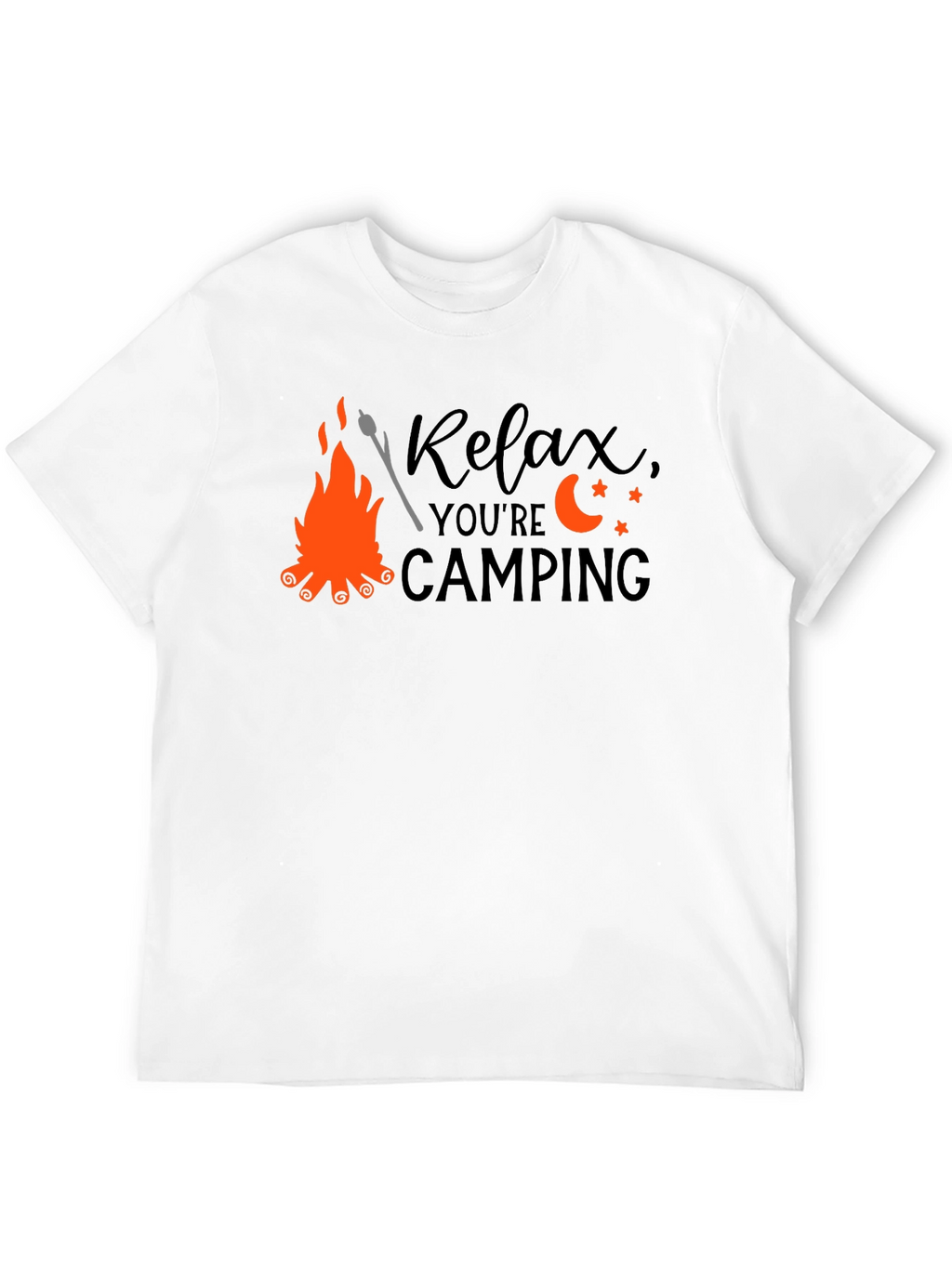 Relax Camping T-Shirt - Bonfire Design