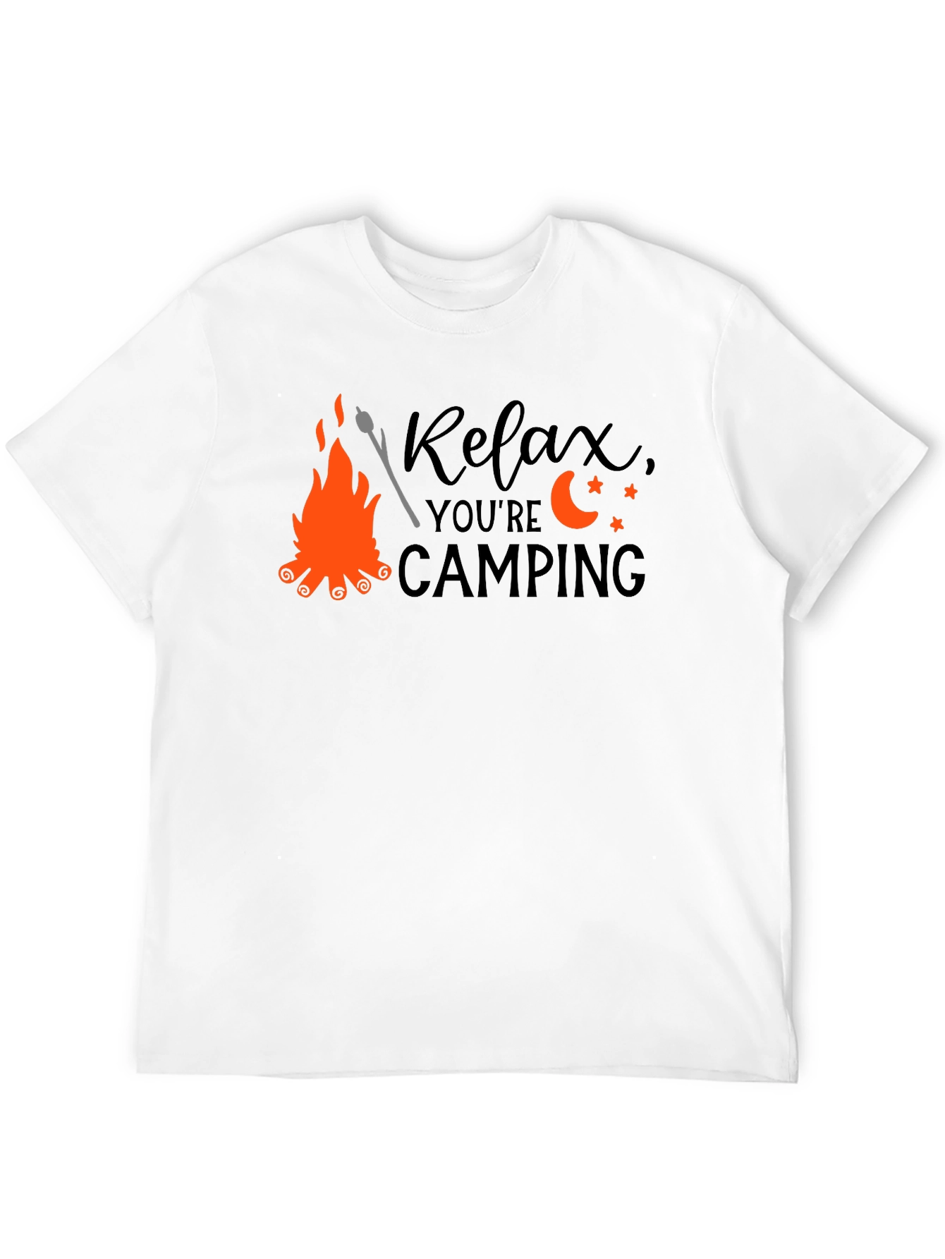 Relax Camping T-Shirt - Bonfire Design