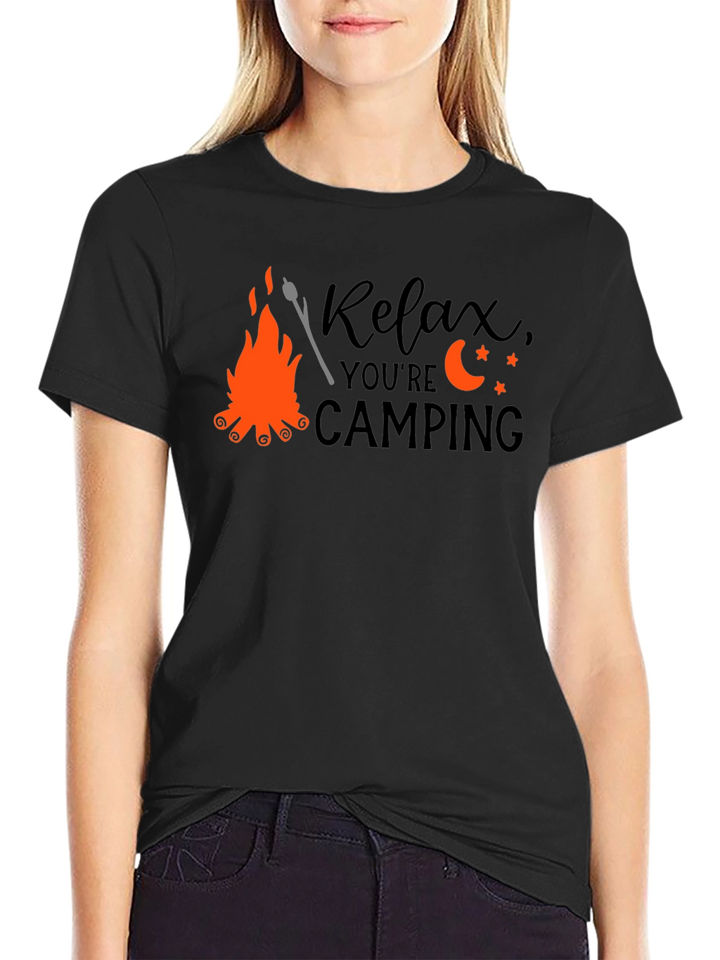 Relax Camping T-Shirt - Bonfire Design