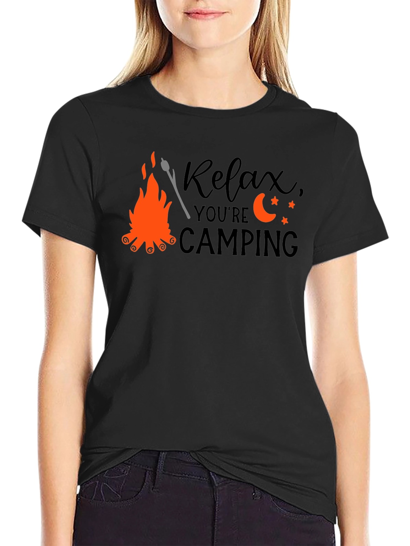 Relax Camping T-Shirt - Bonfire Design