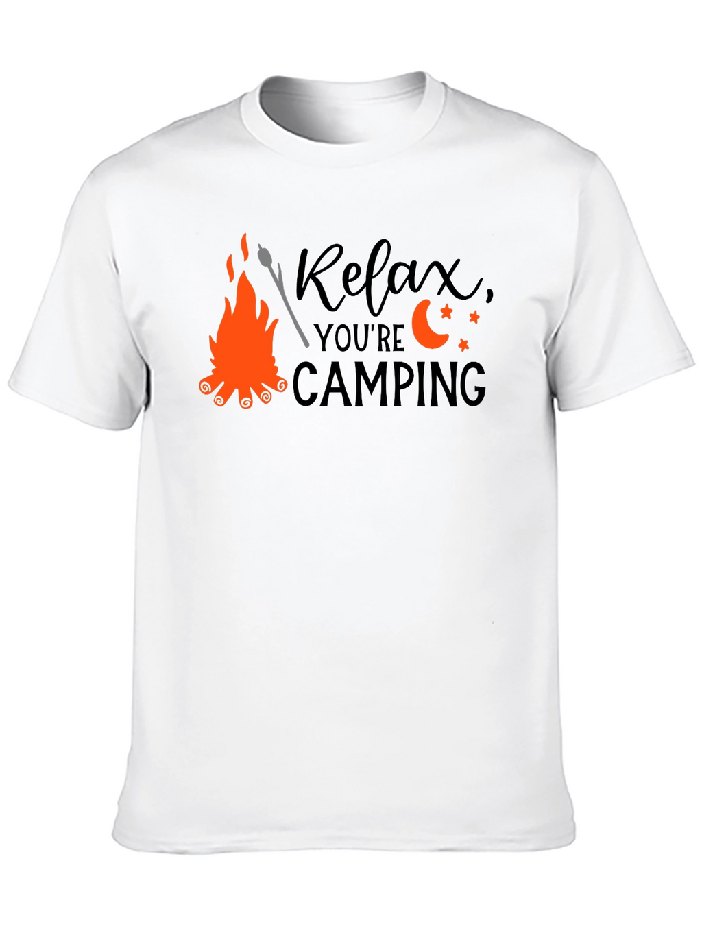 Relax Camping T-Shirt - Bonfire Design
