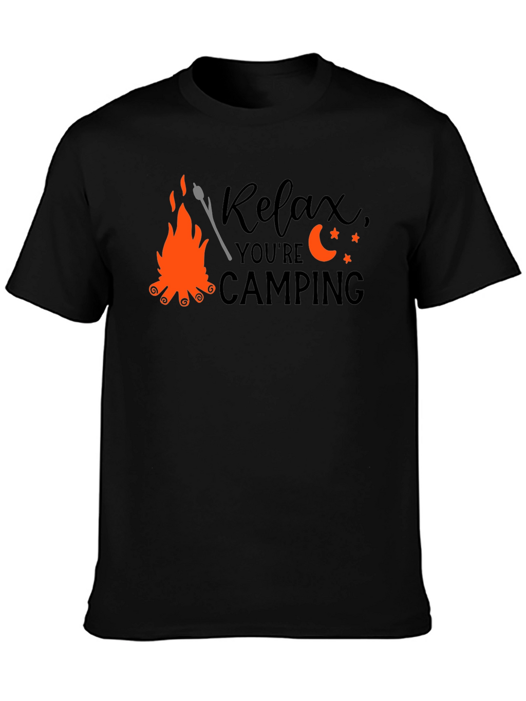 Relax Camping T-Shirt - Bonfire Design