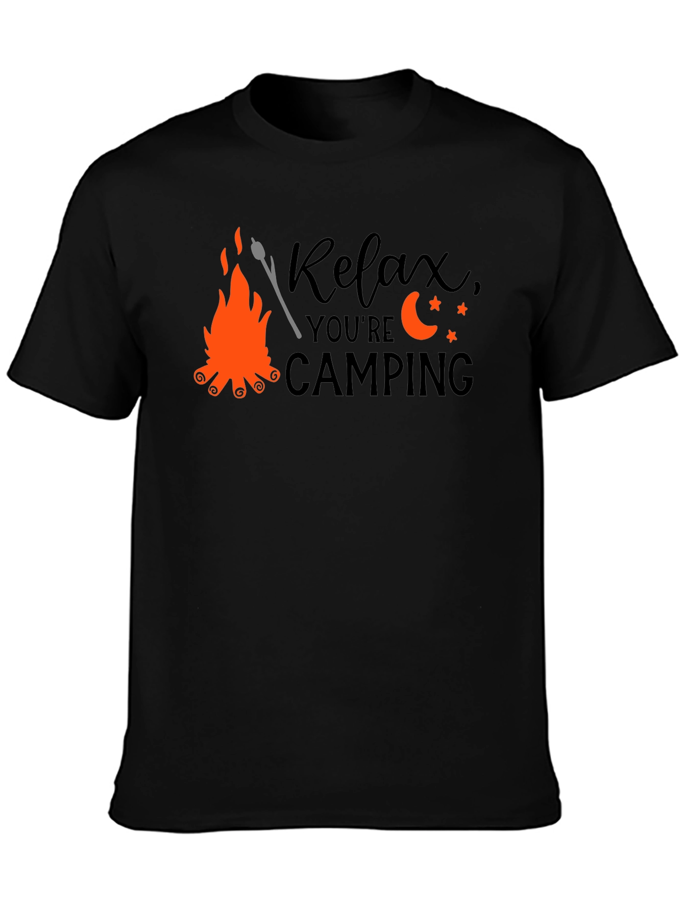 Relax Camping T-Shirt - Bonfire Design