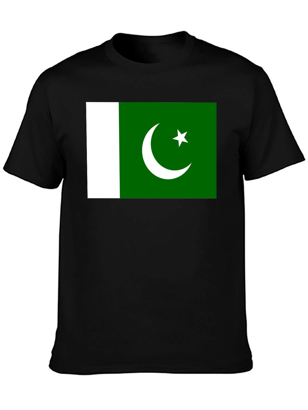 Pakistan Flag T-Shirt - Black Cotton Tee