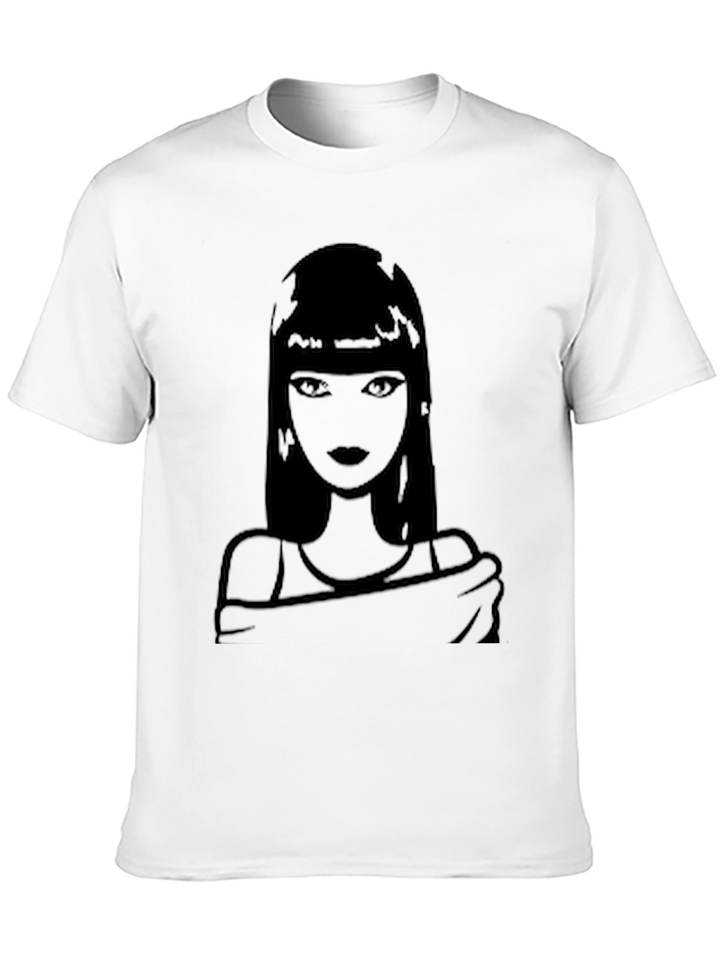Silhouette Woman Graphic T-Shirt - Black