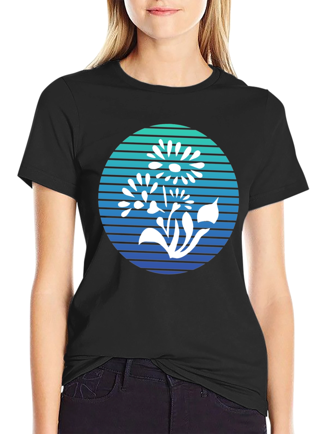 Floral Graphic Tee - Retro Style Comfort