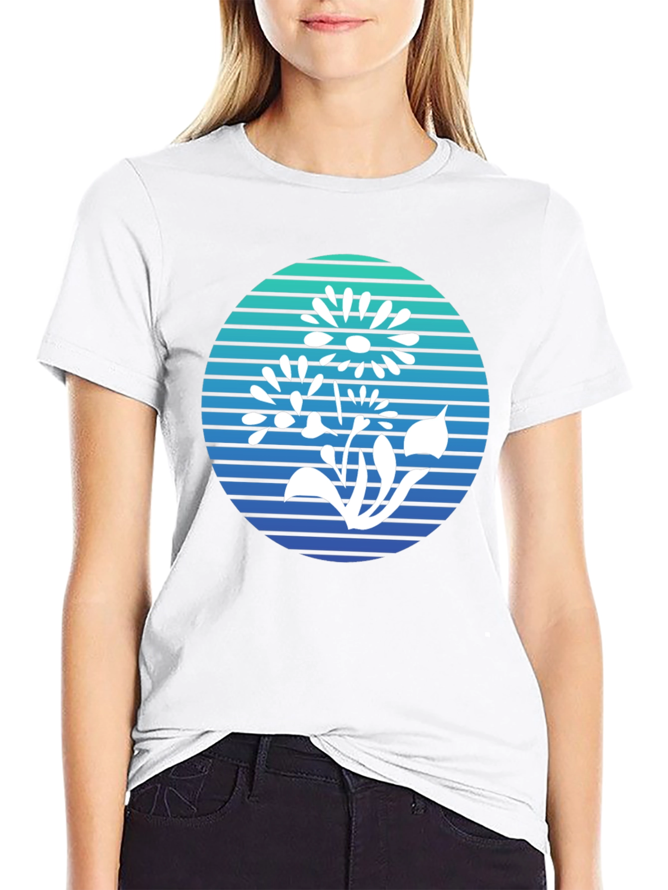 Floral Graphic Tee - Retro Style Comfort