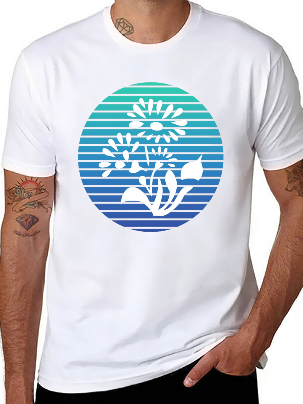 Floral Graphic Tee - Retro Style Comfort