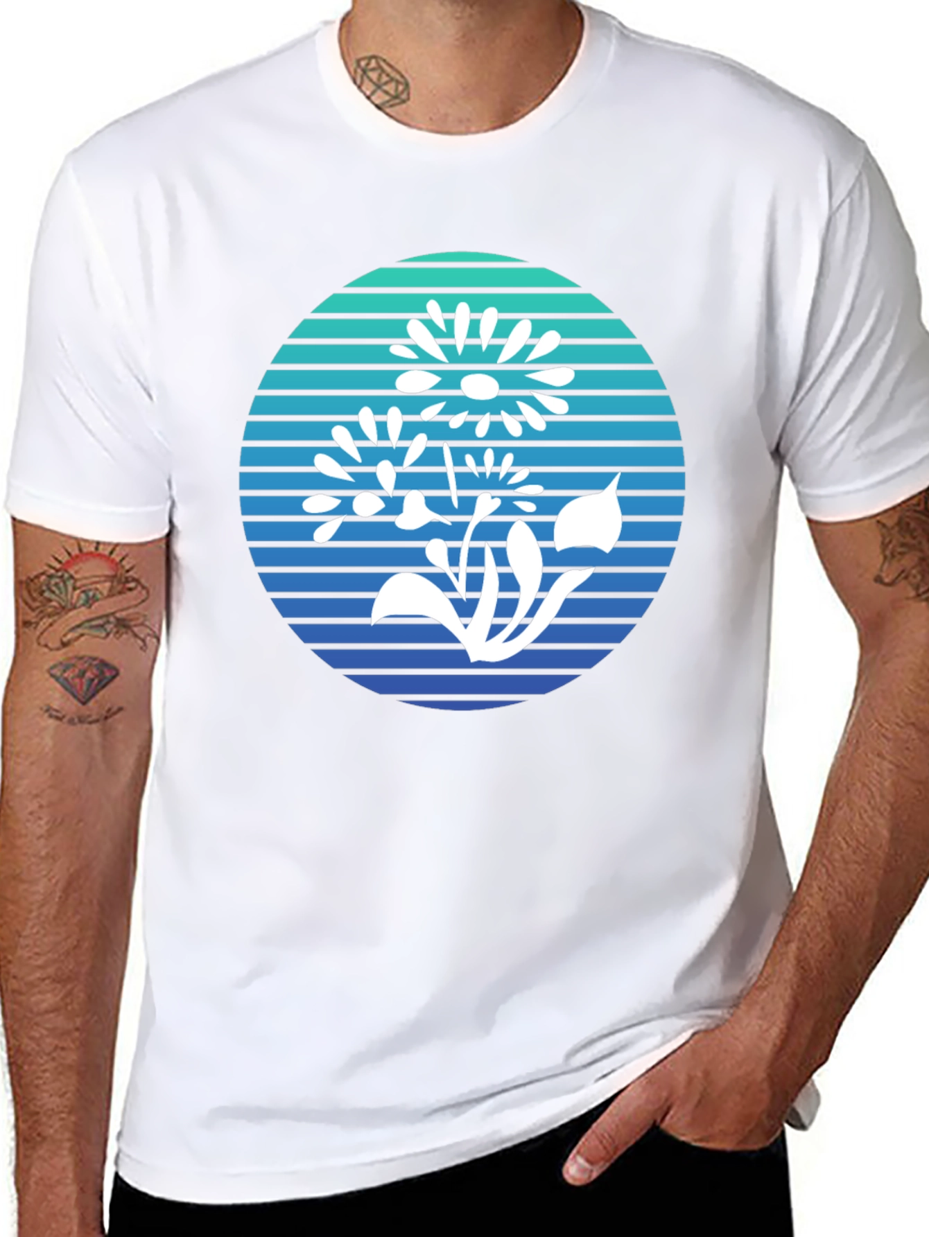 Floral Graphic Tee - Retro Style Comfort