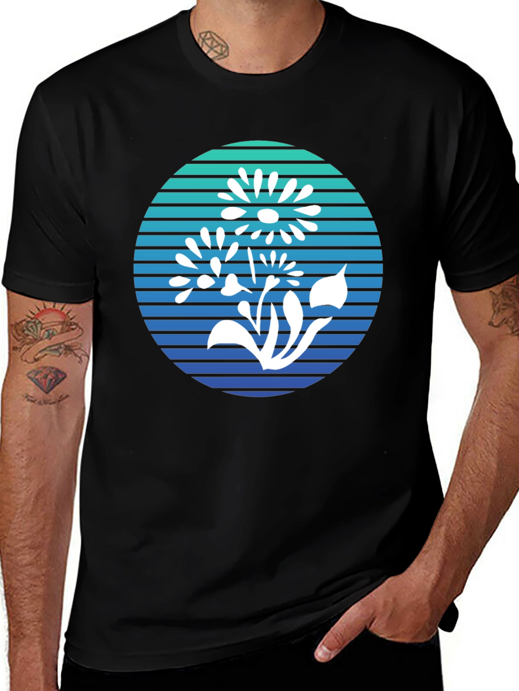 Floral Graphic Tee - Retro Style Comfort