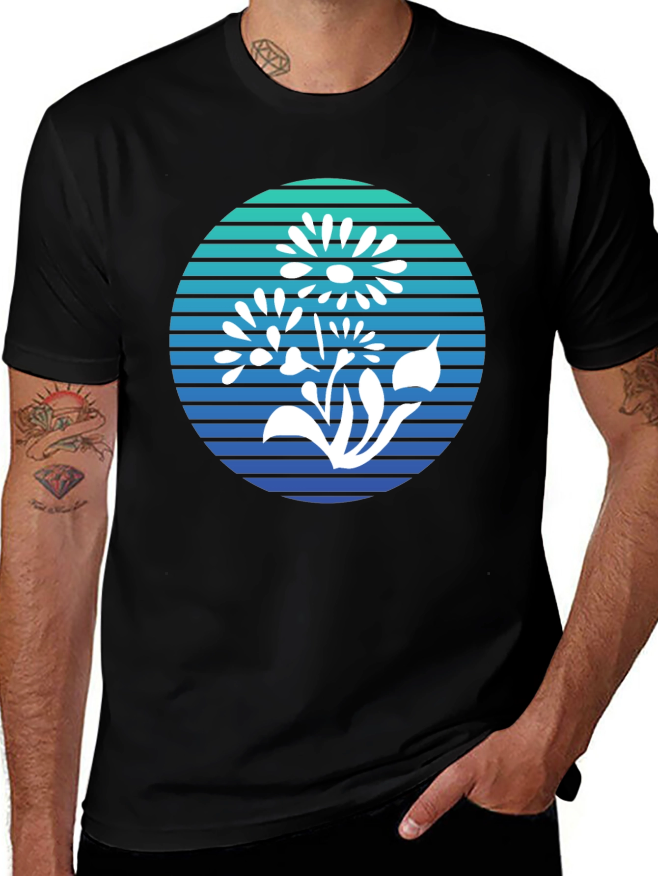 Floral Graphic Tee - Retro Style Comfort